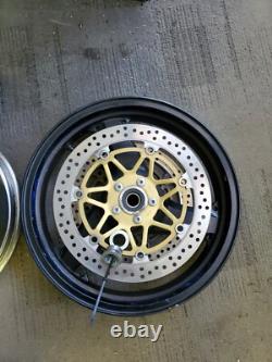 02-05 KAWASAKI NINJA ZX12 ZX12R FRONT REAR Wheels Rims Hub Rotors Sprocket