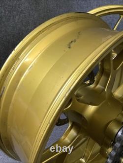 03 Kawasaki ZX9R PVM Forged Front Rear Wheel Rim Set Gold ZX-9R (R42)