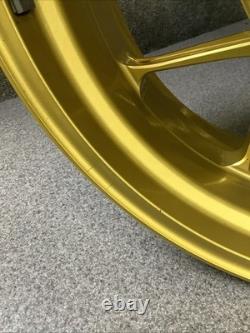 03 Kawasaki ZX9R PVM Forged Front Rear Wheel Rim Set Gold ZX-9R (R42)