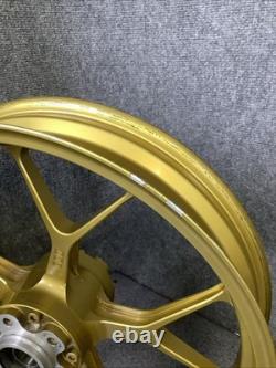 03 Kawasaki ZX9R PVM Forged Front Rear Wheel Rim Set Gold ZX-9R (R42)