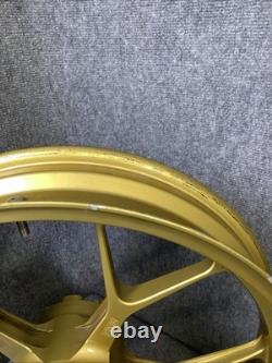 03 Kawasaki ZX9R PVM Forged Front Rear Wheel Rim Set Gold ZX-9R (R42)