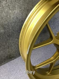 03 Kawasaki ZX9R PVM Forged Front Rear Wheel Rim Set Gold ZX-9R (R42)