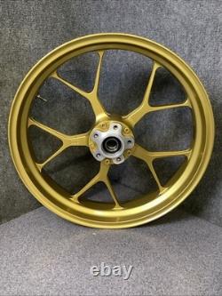 03 Kawasaki ZX9R PVM Forged Front Rear Wheel Rim Set Gold ZX-9R (R42)