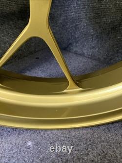 03 Kawasaki ZX9R PVM Forged Front Rear Wheel Rim Set Gold ZX-9R (R42)