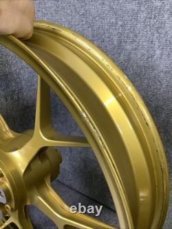 03 Kawasaki ZX9R PVM Forged Front Rear Wheel Rim Set Gold ZX-9R (R42)