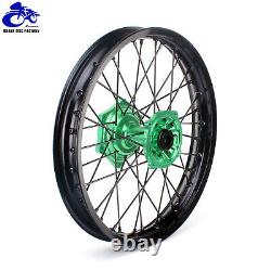 06-18 KX250F KX450F For Kawasaki 21+19 MX Wheel Rims Hubs Set KX 125 250 06-13