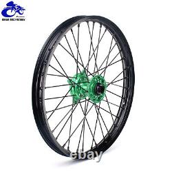 06-18 KX250F KX450F For Kawasaki 21+19 MX Wheel Rims Hubs Set KX 125 250 06-13