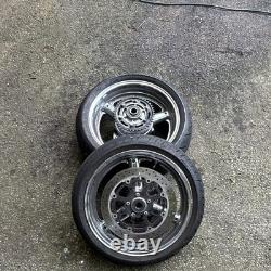 08-12 Suzuki GSX1300R Hayabusa Front Rear Wheels Rims Brake Rotors Disks Non-ABS