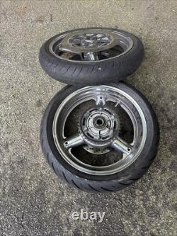 08-12 Suzuki GSX1300R Hayabusa Front Rear Wheels Rims Brake Rotors Disks Non-ABS