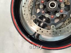08-16 Honda CBR1000RR Front Rear Wheels Rims Rotors Sprocket Hub Black OEM