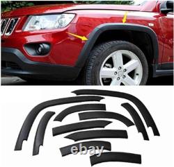 10Pcs/Set Front & Rear Wheels Fender Flares Cover Fit For 2011-2018 Jeep Compass