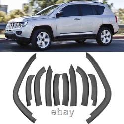 10Pcs/Set Front & Rear Wheels Fender Flares Cover Fit For 2011-2018 Jeep Compass