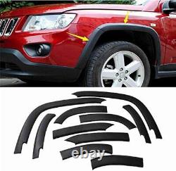 10Pcs/Set Front & Rear Wheels Fender Flares Cover Fit For Jeep Compass 2011-2018