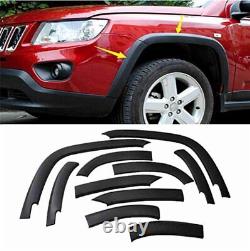 10Pcs/Set Front & Rear Wheels Fender Flares Cover for Jeep Compass 2011-2018