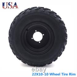 10 22x10-10 Front/Rear Tire Wheel Rim For ATV Quad Go Kart 250cc 200cc Off Road