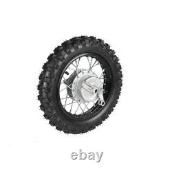 10 2.50-10 Front+Rear Wheel Rim Tire Completed Assembly with 420 chain For Bike