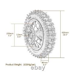10 Front Rear Wheel Assembly Fo Mini Dirt Rocket E Bike Scooter Razor MX500 650