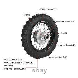 10 Front Rear Wheels 2.50-10 Tire Rim Sprocket Kit Drum Brake CRF50 Coolster 70