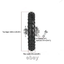 10 Front Rear Wheels 2.50-10 Tire Rim Sprocket Kit Drum Brake CRF50 Coolster 70