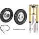 10 Front Rear Wheels 2.50-10 +Triple Forks Drum Brake Mini Dirt Pit Bike Razor