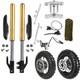 10 Front Rear Wheels 630mm Forks Shock 45/48mm Disc Brake CRF50 MX650 Dirt Bike