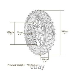 10 Front Rear Wheels 630mm Forks Shock 45/48mm Disc Brake CRF50 MX650 Dirt Bike