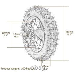 10 Front Rear Wheels 630mm Forks Shock 45/48mm Disc Brake CRF50 MX650 Dirt Bike