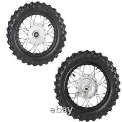 10 Rear + Front 2.50-10 Tire Rim Wheel Set Dirt bike SSR CRF50 TTR50 XR 50cc 70