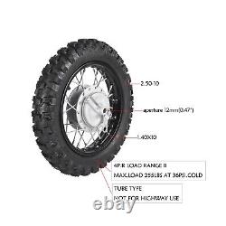 10 Rear + Front 2.50-10 Tire Rim Wheel Set Dirt bike SSR CRF50 TTR50 XR 50cc 70