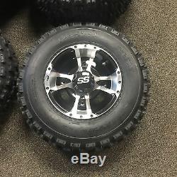 10 YAMAHA RAPTOR 660R 700 MACHINED ITP SS112 Rims & Slasher Tires Wheels kit