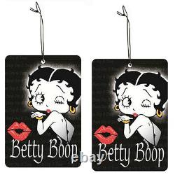10pc Betty Boop Kiss Car Front Back Floor Mats Seat Covers Steering Wheel Cover