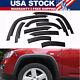 10pcs Front&Rear Wheels Fender Flares Cover Protector For Jeep Compass 2011-2018