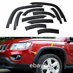 10pcs Front&Rear Wheels Fender Flares Cover Protector For Jeep Compass 2011-2018