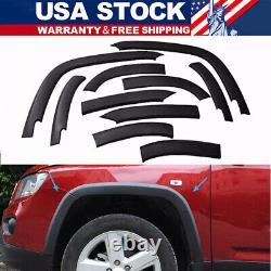 10pcs Front&Rear Wheels Fender Flares Cover Protector For Jeep Compass 2011-2018