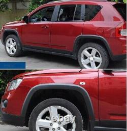 10pcs Front&Rear Wheels Fender Flares Cover Protector For Jeep Compass 2011-2018
