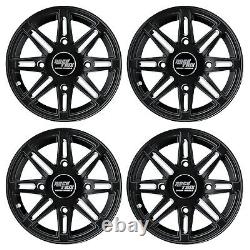 12 RockTrix RT103 12x7 ATV Wheels (4x110 74mm Bore 5+2 Offset) for IRS ATV UTV