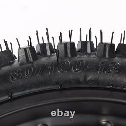 12mm Front 60/100-14 Rear 80/100-12 Tire Rim Wheel Pit Dirt Bike Motocross Razor
