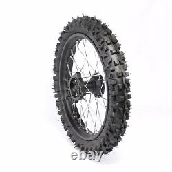 12mm Front 60/100-14 Rear 80/100-12 Tire Rim Wheel Pit Dirt Bike Motocross Razor