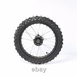 12mm Front 60/100-14 Rear 80/100-12 Tire Rim Wheel Pit Dirt Bike Motocross Razor