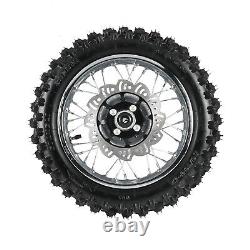 12mm Front 60/100-14+Rear 80/100-12 Wheel Rim Tires 110 125cc Dirt Bike SSR CRF