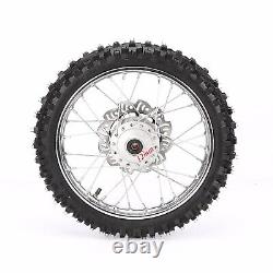 12mm Front 60/100-14+Rear 80/100-12 Wheel Rim Tires 110 125cc Dirt Bike SSR CRF