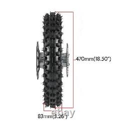 12mm Front 60/100-14+Rear 80/100-12 Wheel Rim Tires 110 125cc Dirt Bike SSR CRF