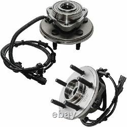 12pc Front & Rear Brake Rotors + Ceramic Pad Wheel Hub Bearing for Ford Explorer