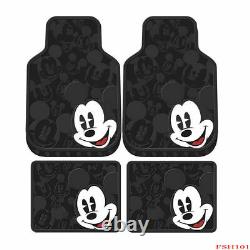 13PC Disney Mickey Mouse Car Truck Floor Mats Seat Covers & Steering Wheel Cover