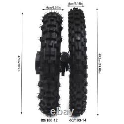 14 / 12 Wheels Front 60/100-14 Rear 80/100-12 Tire Rim For Dirt Bike/Pit Bike