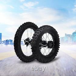 14 / 12 Wheels Front 60/100-14 Rear 80/100-12 Tire Rim for Dirt Bike/Pit Bike