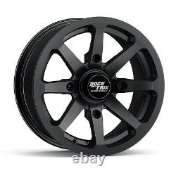 14 RockTrix RT102 ATV UTV Wheels 14x7, 4x156, 4+3 offset, Includes 12x1.5 Nuts