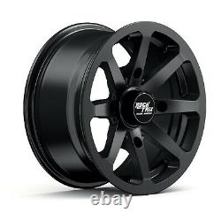 14 RockTrix RT102 ATV UTV Wheels 14x7, 4x156, 4+3 offset, Includes 12x1.5 Nuts