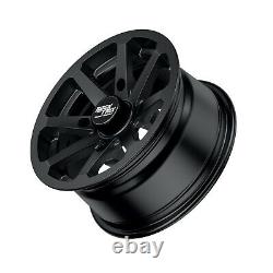 14 RockTrix RT102 ATV UTV Wheels 14x7, 4x156, 4+3 offset, Includes 12x1.5 Nuts