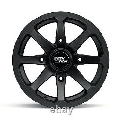 14 RockTrix RT102 ATV UTV Wheels 14x7, 4x156, 4+3 offset, Includes 12x1.5 Nuts